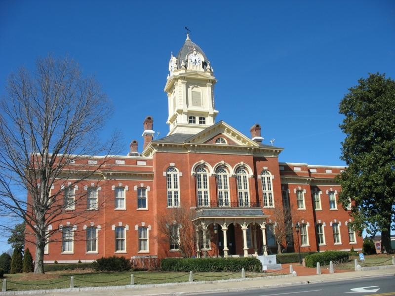 Historic Union County Courthouse in downtown Marvin, NC